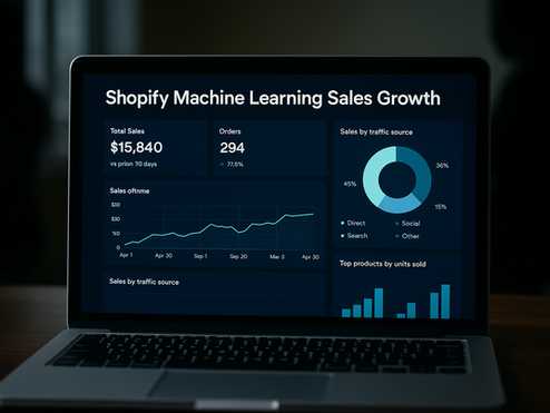 Crecimiento de ventas con aprendizaje automático en Shopify: cómo los comerciantes utilizan herramientas de IA para generar mayores ingresos